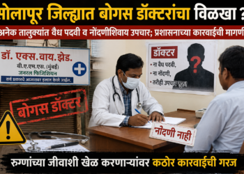 सोलापूर जिल्ह्यात बोगस डॉक्टरांचा विळखा? अनेक तालुक्यांत संशयित वैद्यकीय व्यवसाय; प्रशासनाच्या कारवाईची मागणी